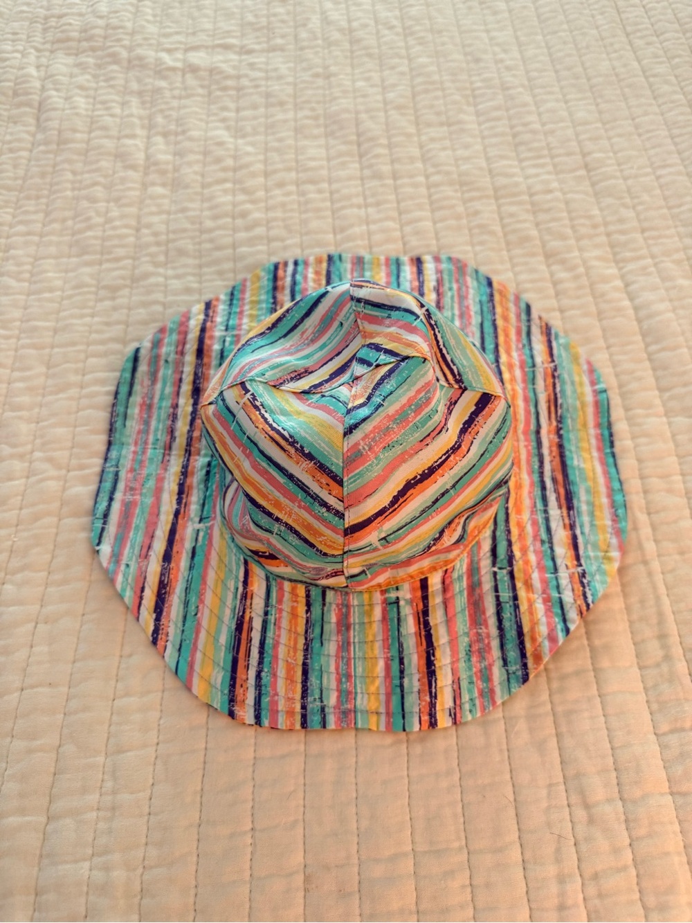 EUC-Kids reversible Striped Sun Hat — Multicolor size 4T